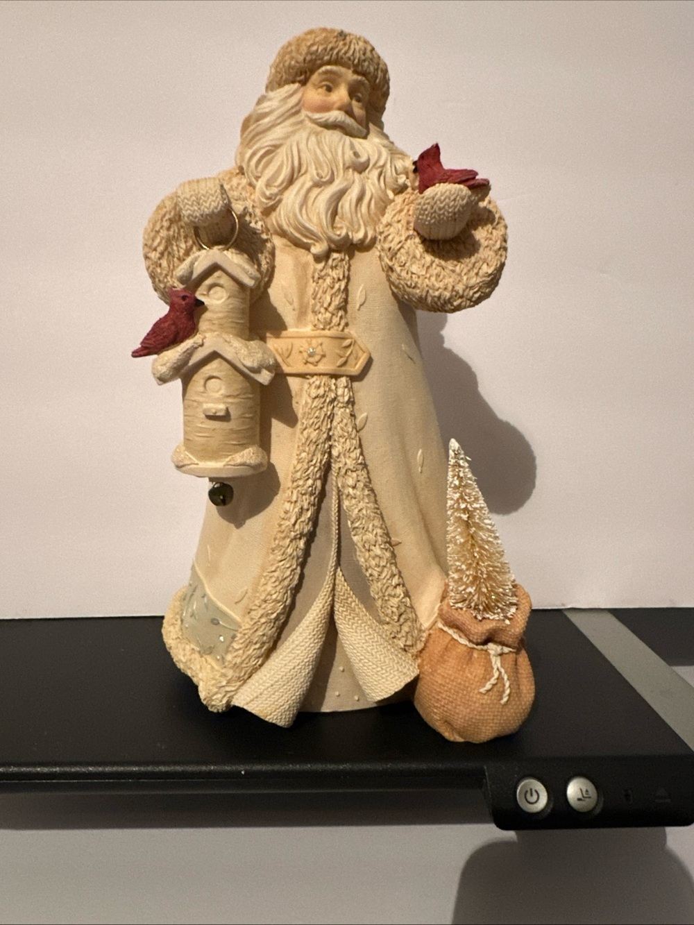 Foundations Ivory Santa Figurine Holiday Decoration